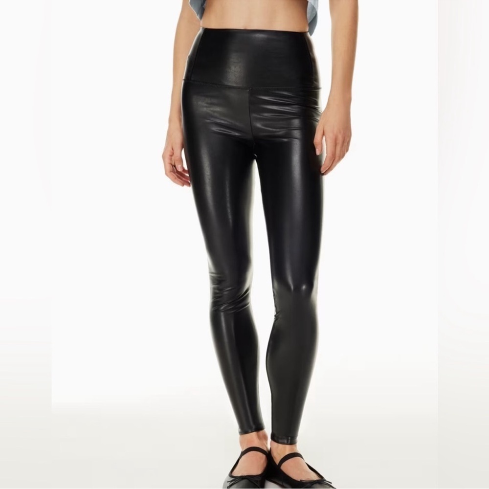 Wilfred Free Daria High Waisted Vegan Leather Skinny Pant
